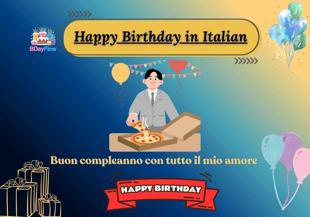 Happy Birthday in Italian