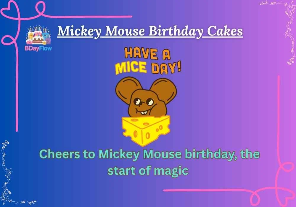 Mickey Mouse Birthday Cakes