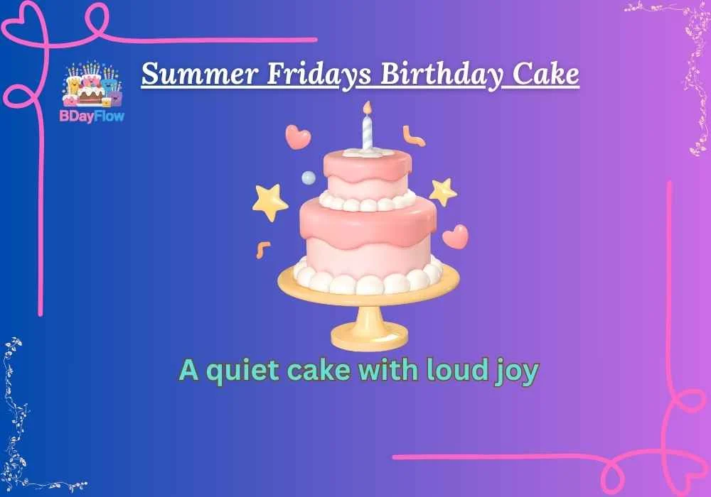 Summer Fridays Birthday Cake