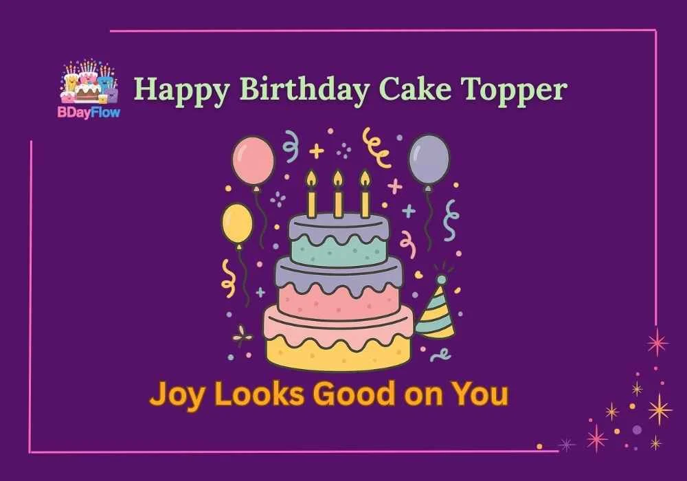 Happy Birthday Cake Topper