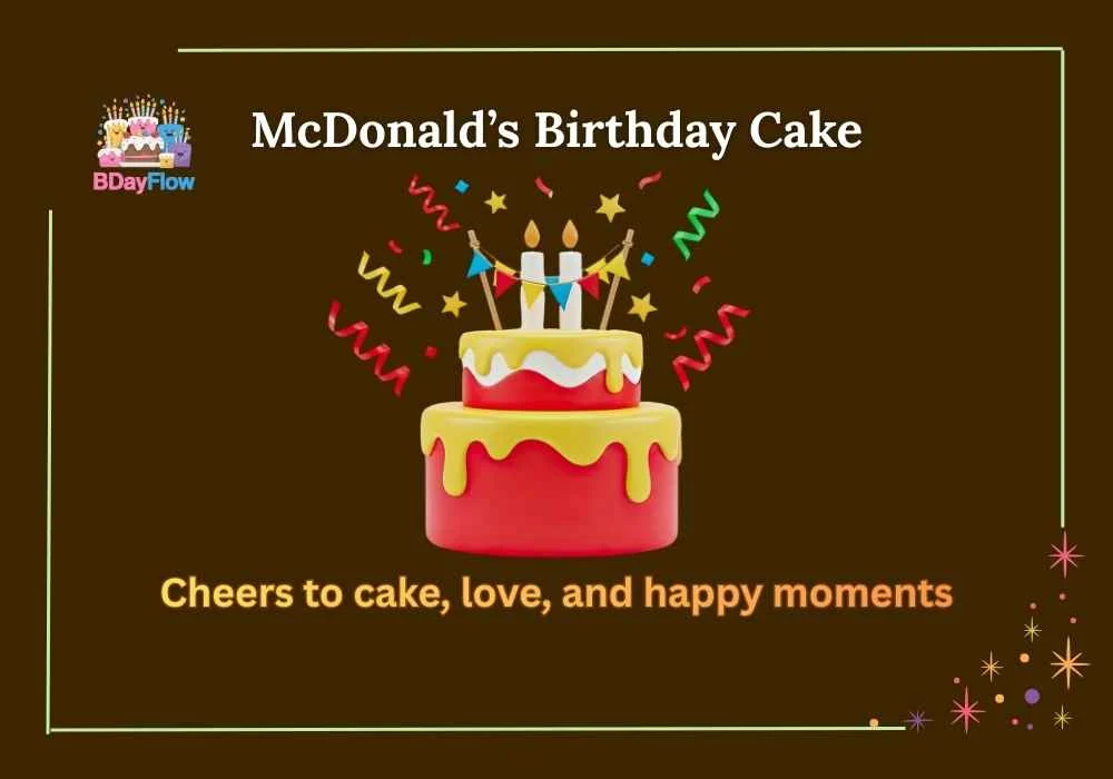 McDonald’s Birthday Cake